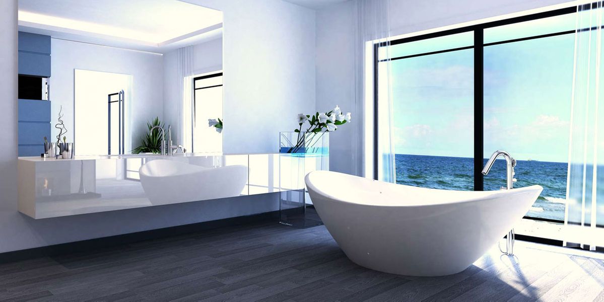 Engel Gas+Wasser GmbH in Karlsruhe, Exclusive Luxury Bathroom Interior by the sea 