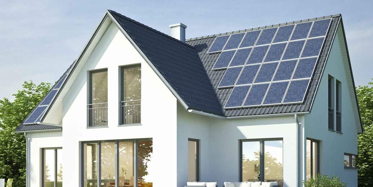Engel Gas+Wasser GmbH in Karlsruhe, Haus Standard weiss mit Solar 